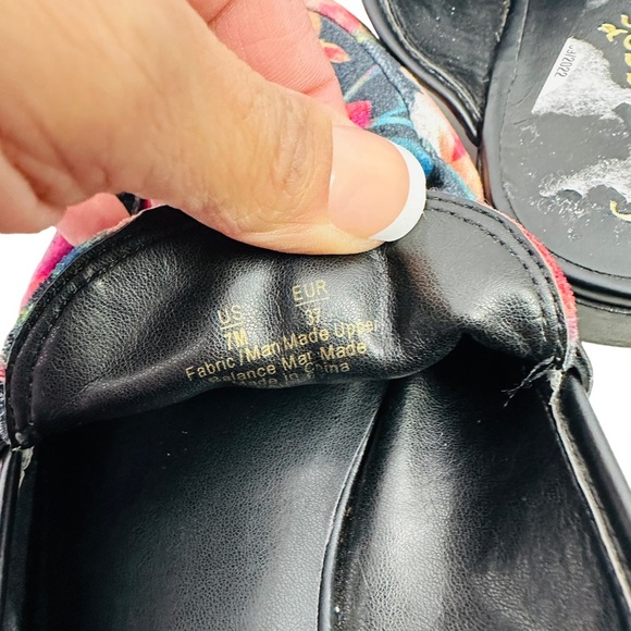 FRANCESCA PAISLEY FLORAL MULES Slip-on Shoes Women’s Size 7 - Picture 7 of 12